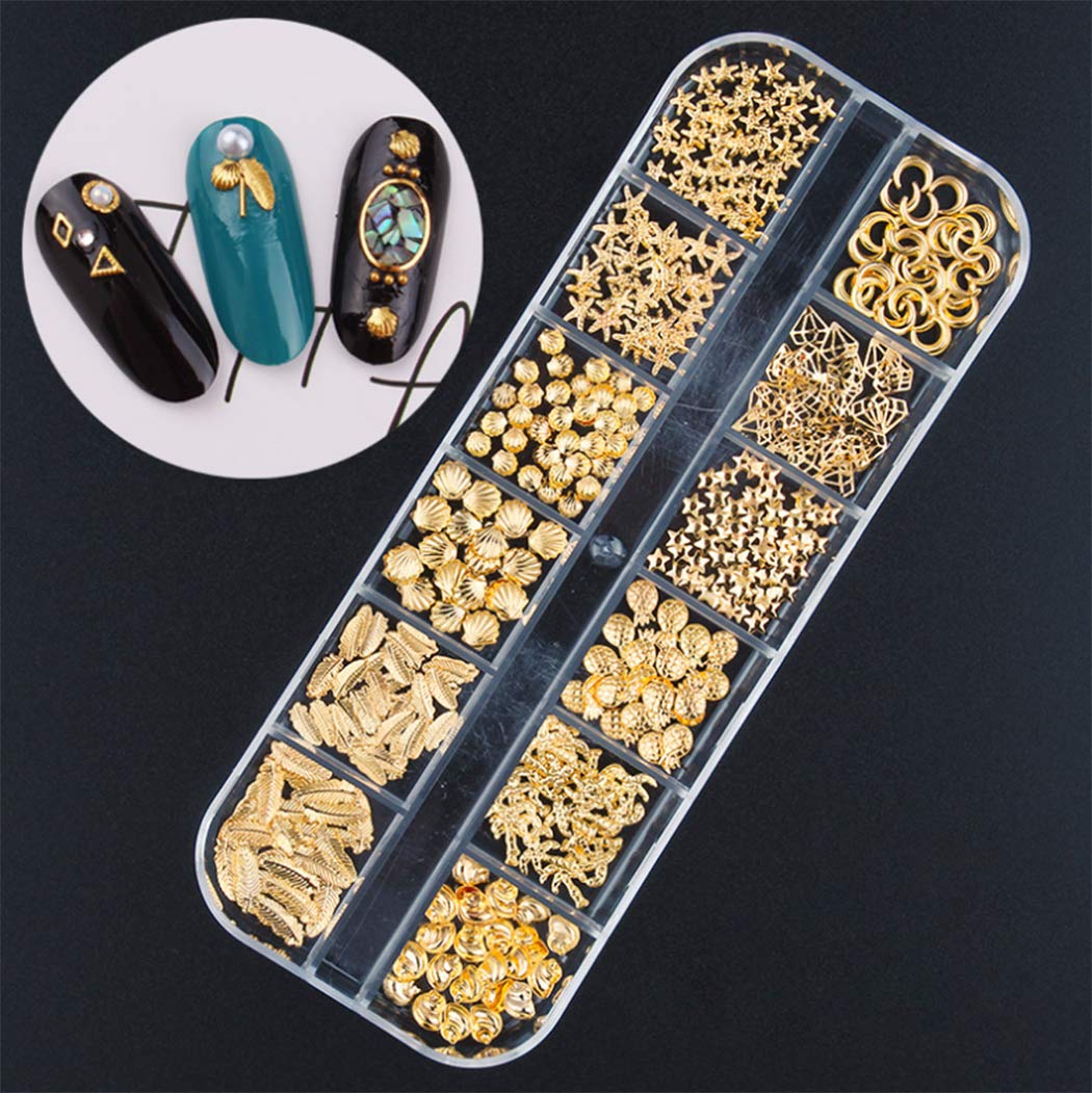 3000 Pièces (5 Boîtes) Nail Art Strass Set Ornements Ongles Style1