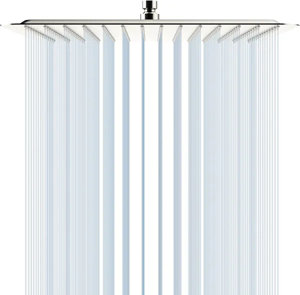 SR SUN RISE 16 Inch Extra Large Rain Shower Head Brushed Nickel 304 Stainless Steel High Pressure Rainfall Showerhead Ultra Thin Water Saving