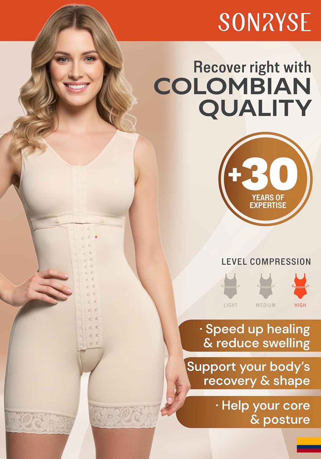 Sonryse Fajas Colombianas Reductoras y Moldeadoras Postpartum Girdle Tummy Control Shapewear - Image 2