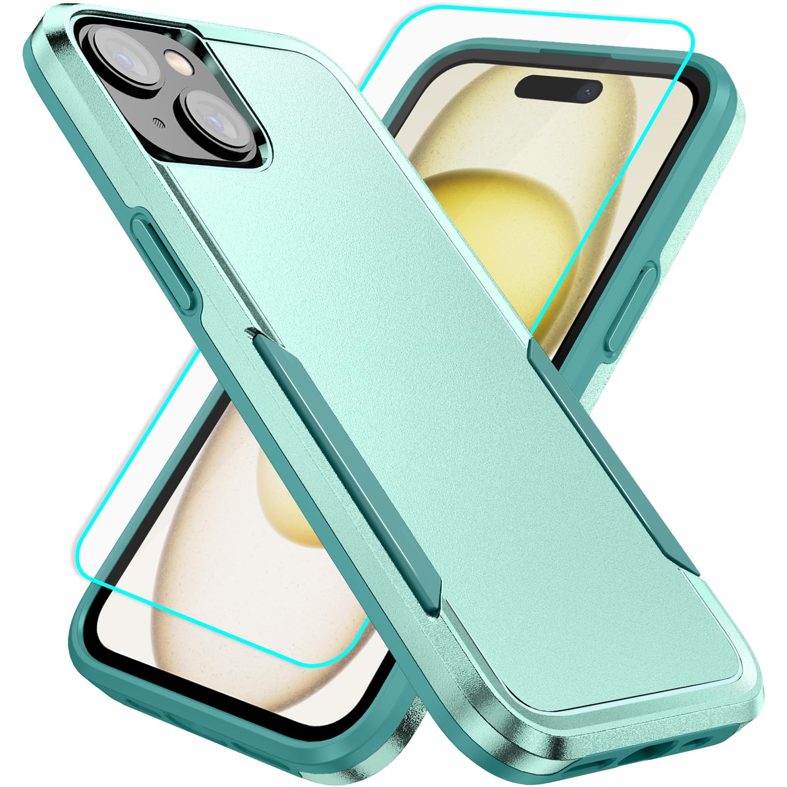 IXJYLCPC for iPhone 15 case with Screen Protection: Heavy Duty Protective Shockproof and…