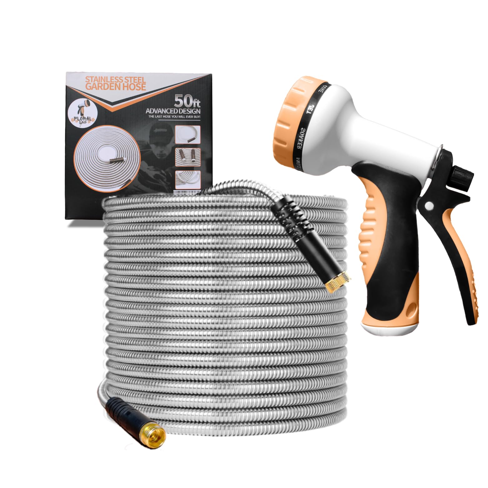 Floral Drip Garden Hose 100 FT