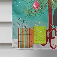 Vista 406 de Caroline's Treasures BB4243GF Bandera de jardín con texto en inglés «Merry Christmas» con texto en inglés «Merry Christmas», bandera decorativa