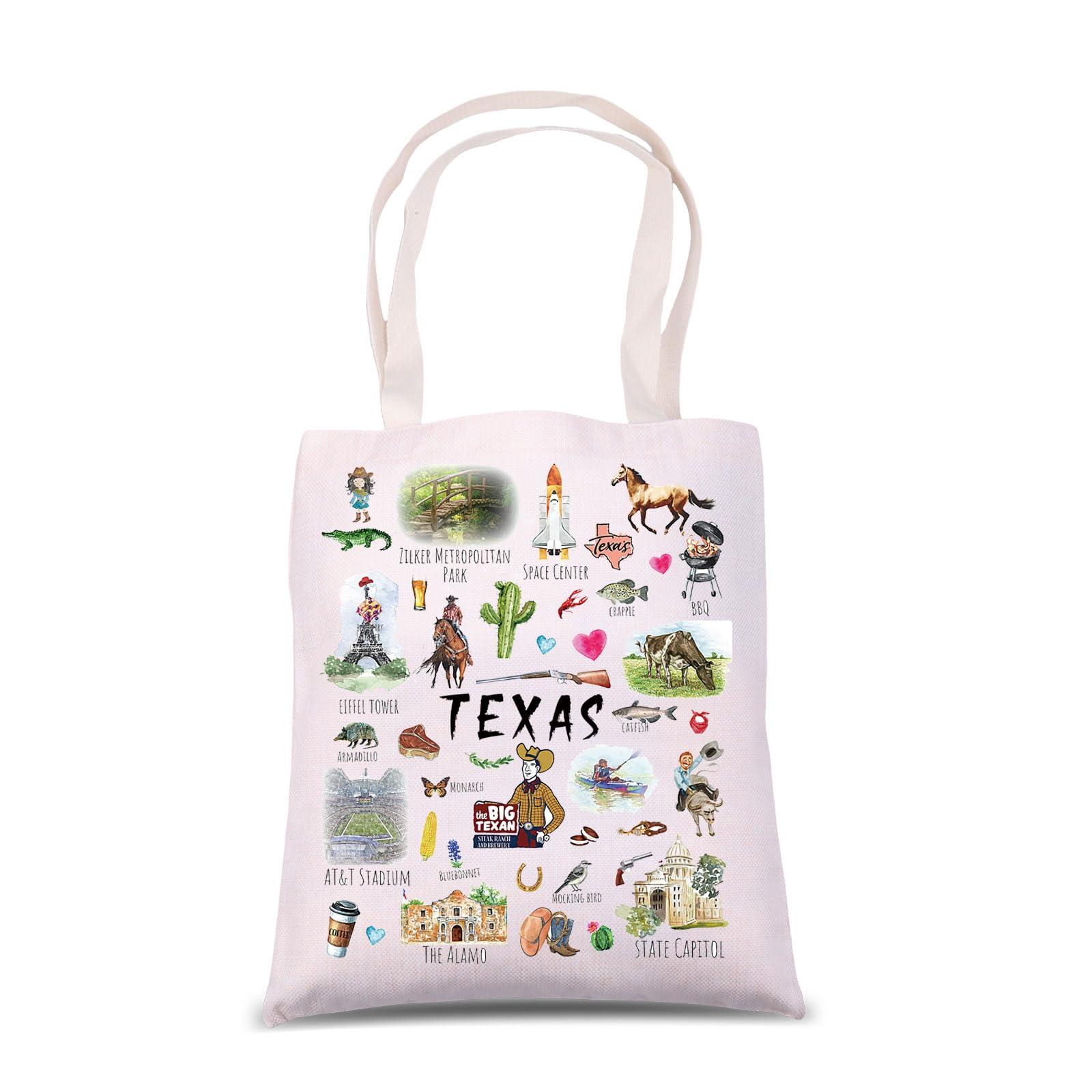 Mnigiu Texas Lover Gift Texas Inspired Tote Bag Texas Vacation
