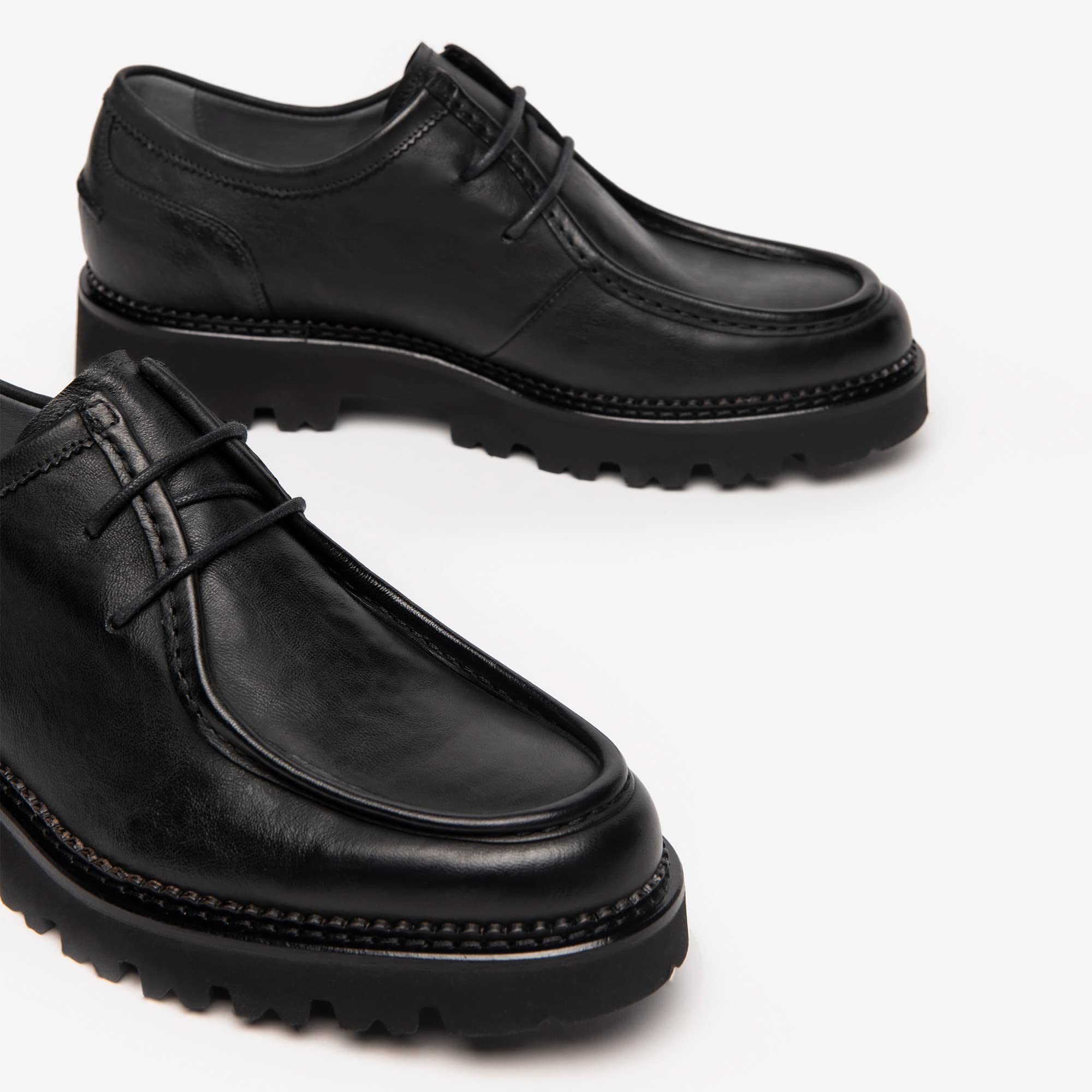 Zapato con Cordones Black Gardens I202651U 100. para Hombre, Color Negro