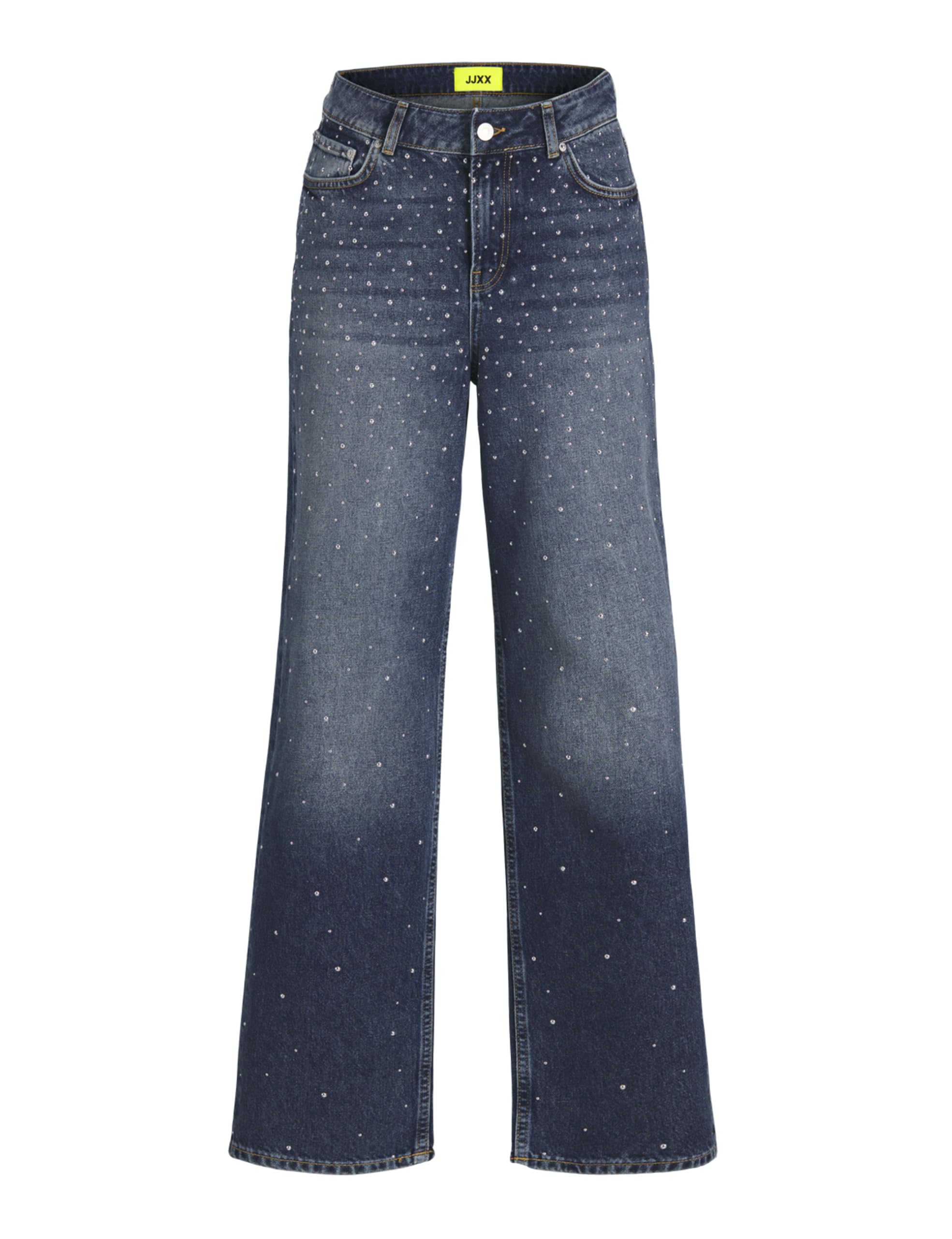 JJXX Women's Jxtokyo Wide Hw Stone Jeans DNM Pants, Medium Blue (Medium Blue Denim), 27W x 32L
