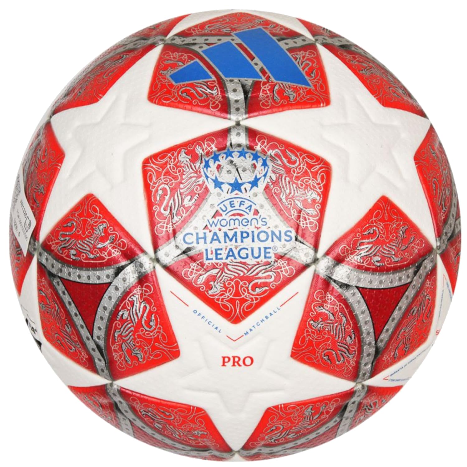 adidas UEFA Champions League FIFA Quality Pro Ball JW1325 - Balón de fútbol para Mujer, Color Rojo, Talla 5