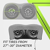 Vista 22 de RVMATE Fundas para neumáticos de caravana, cubierta de rueda de doble eje (paquete de 2) se adapta a neumáticos de 27 a 30 pulgadas de diámetro