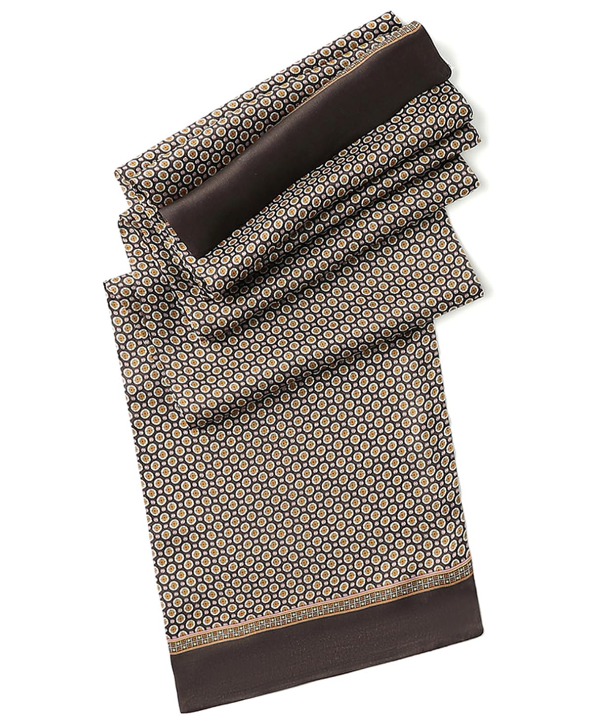 Men's 100 Silk Scarf Double Layers Fashion Neckerchief Formal Casual