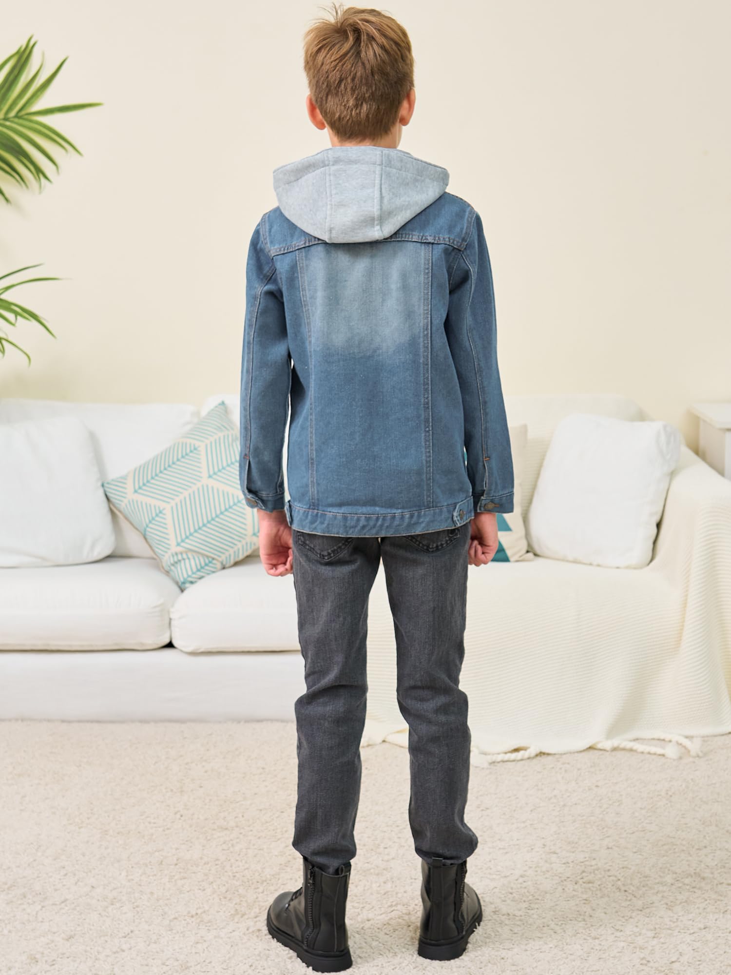 FTCayanz Mädchen Jungen Baby Beiläufig Stilvoll Frühling Herbst Jeans Denim Coats Mantel Kinder Jeansjacke Art 1-Blau