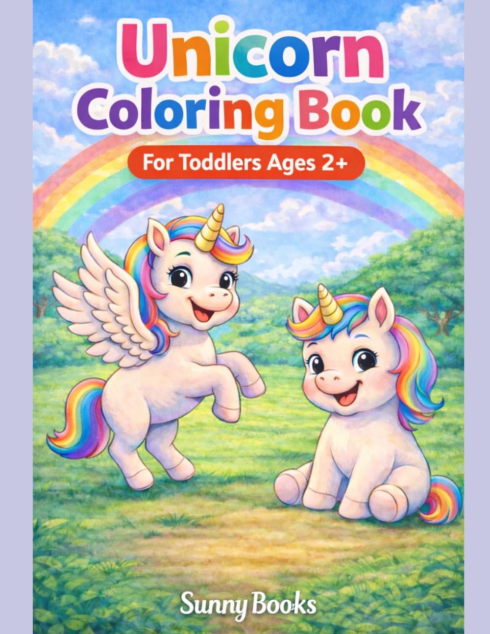 Unicorn Coloring Book for Toddlers Ages 2+: Fun, Simple & Cute Unicorn Coloring Pages for Girls and Boys | Perfect First Coloring Book (Little Sunshine Coloring Books)