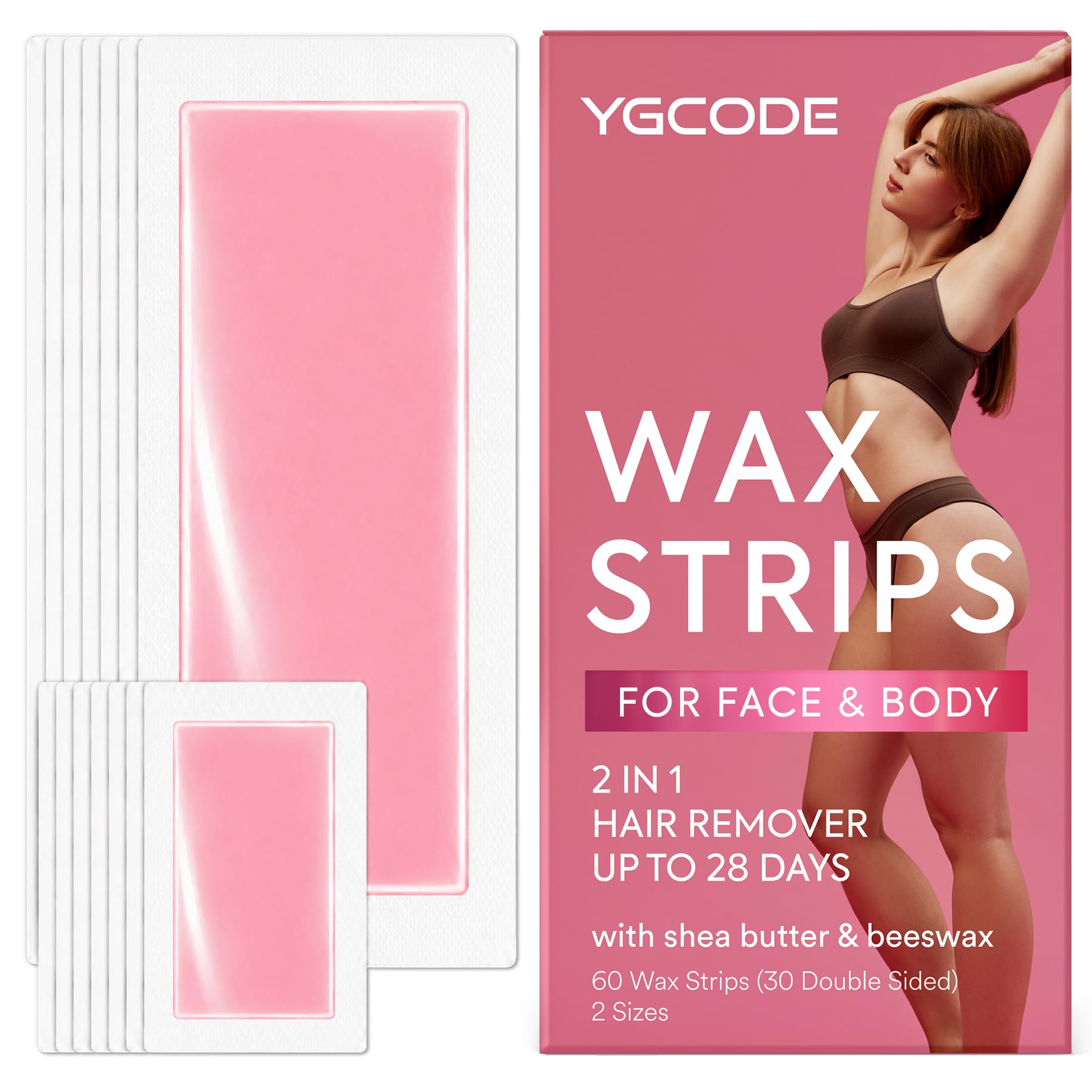 Wax Strips for Hair Removal 60 Counts