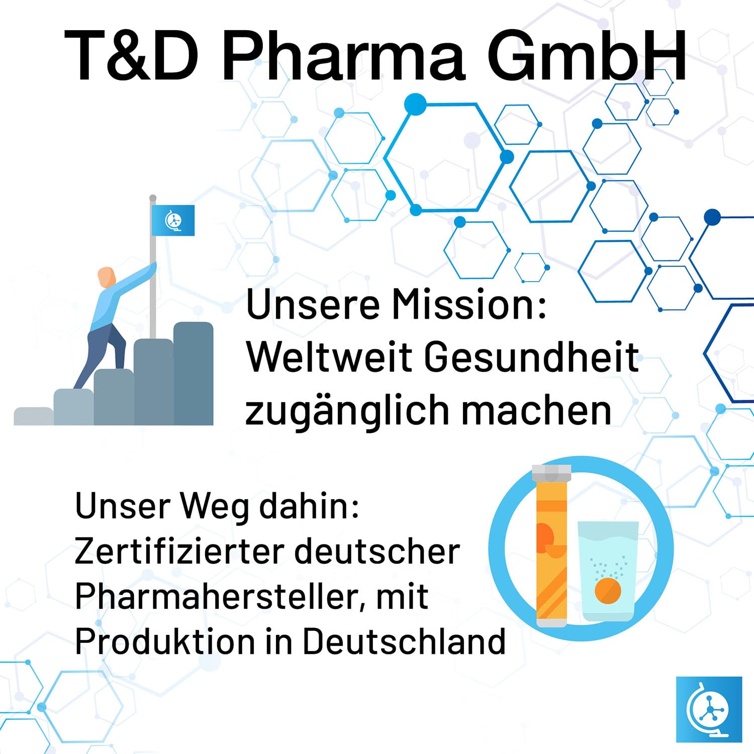 T&D German Apple Cure 140 Brausetabletten - Vegan, Zuckerfrei - Apfelessig + Vitamin B6 - Made in Germany