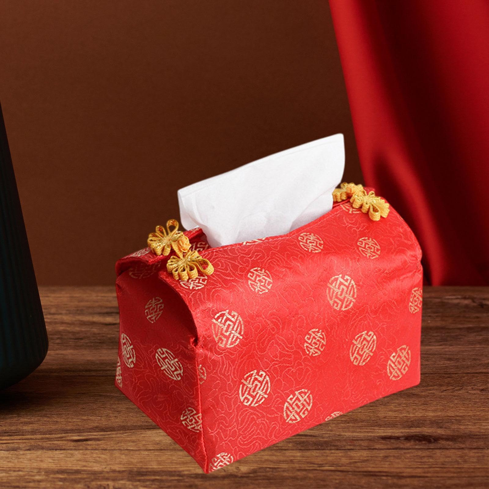 CALANDIS™ Cosmetic Storage Box Convenient Tissue Box Cover for Countertops Home Office Red | Storage Boxes | Home Organization | Household Supplies & Cleaning 2