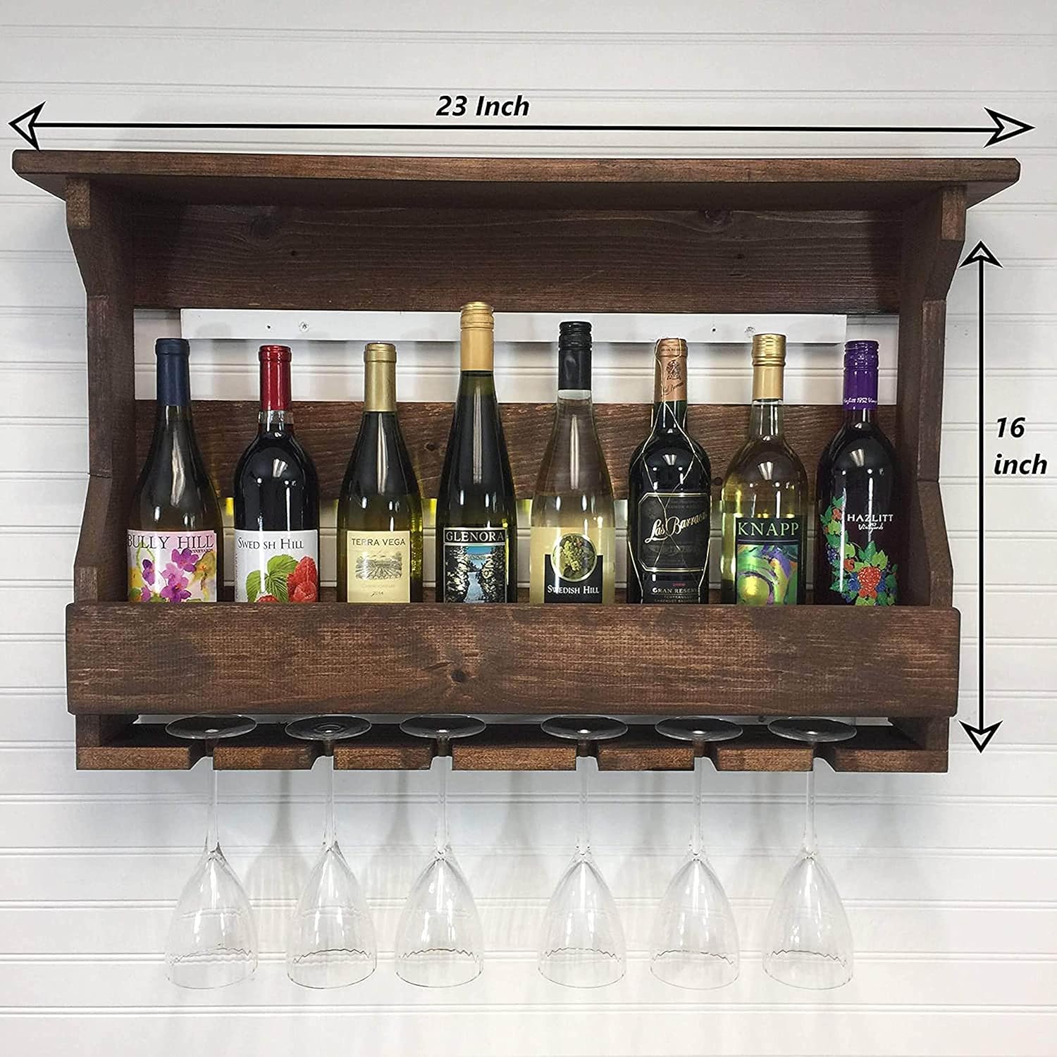 NO Bear Solid Sheesham Wood Bar Cabinet, Wooden Storage Cabinet for Bar and Hotel (Walnut Finish) 1