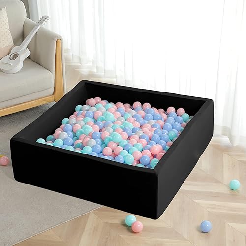 Miniatura 6 de TRENDBOX Piscina de bolas para niños, de espuma viscoelástica, para niños pequeños, bebés, pelotas no incluidas, color azul claro