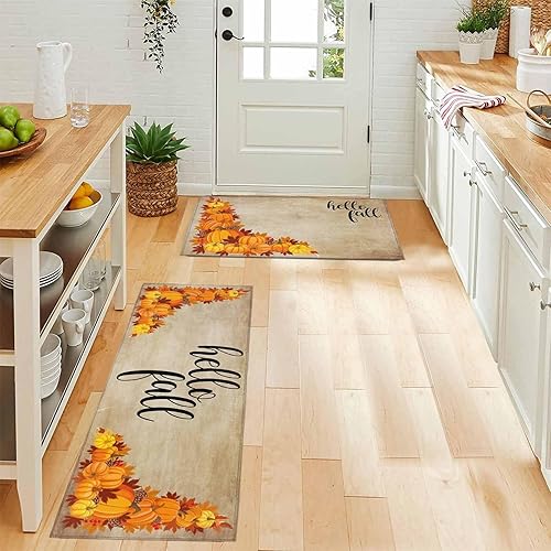 Miniatura 80 de Alfombras de cocina de Navidad absorbentes antideslizantes para piso, árbol de Navidad, muñeco de nieve y copo de nieve, alfombras y tapetes