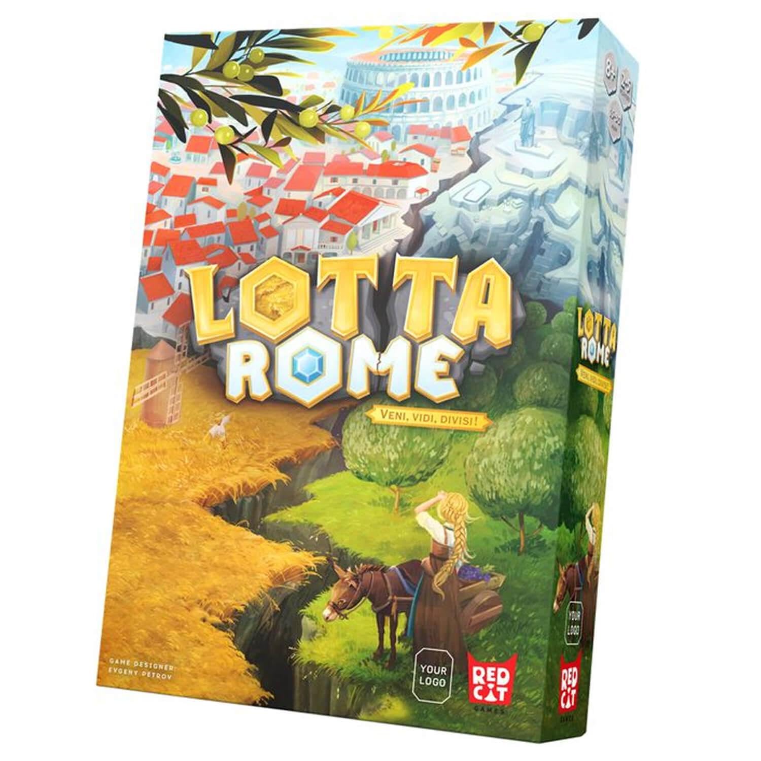 Blackrock Games Lotta Rome Lifestyle Board Game - French Version - 2-5 Players - Age 8+
