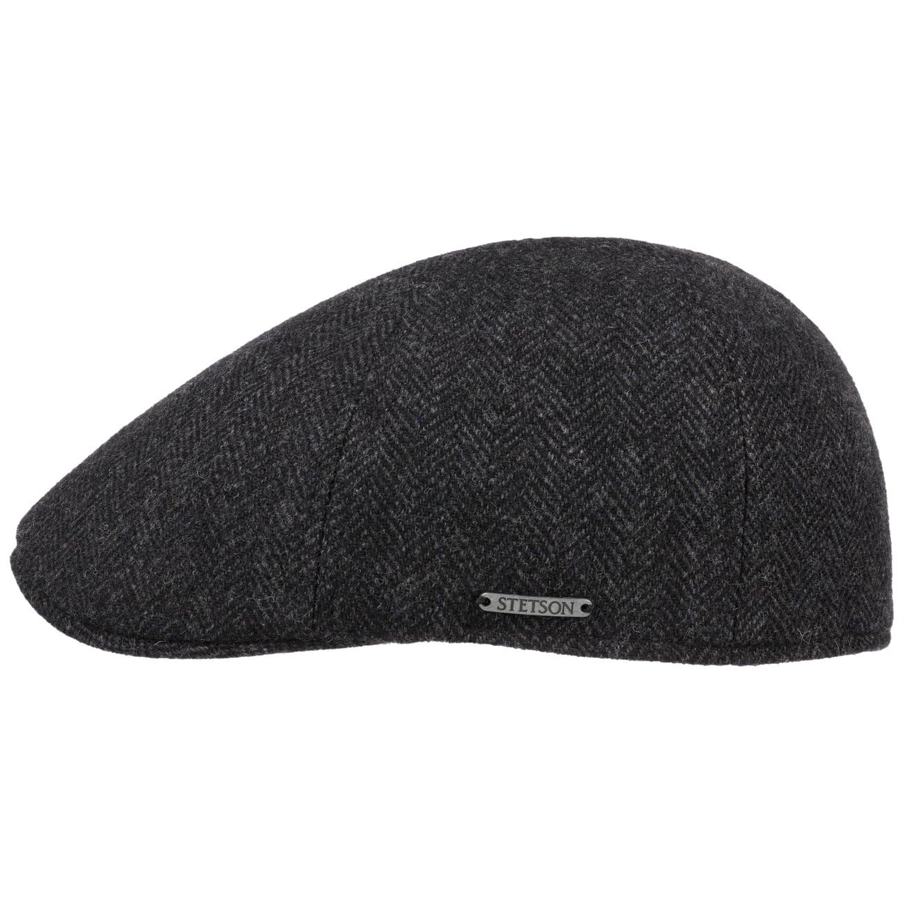 STETSON Texas Wool Flat Cap Herringbone Slim Fit Men Autumn Winter