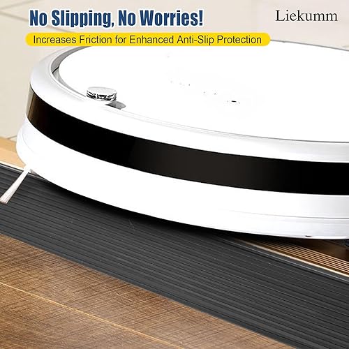 Miniatura 6 de LIEKUMM Rampas de umbral de elevación de 0.8 pulgadas para puertas, rampa de umbral de goma de capacidad de 1500 libras, rampa de umbral