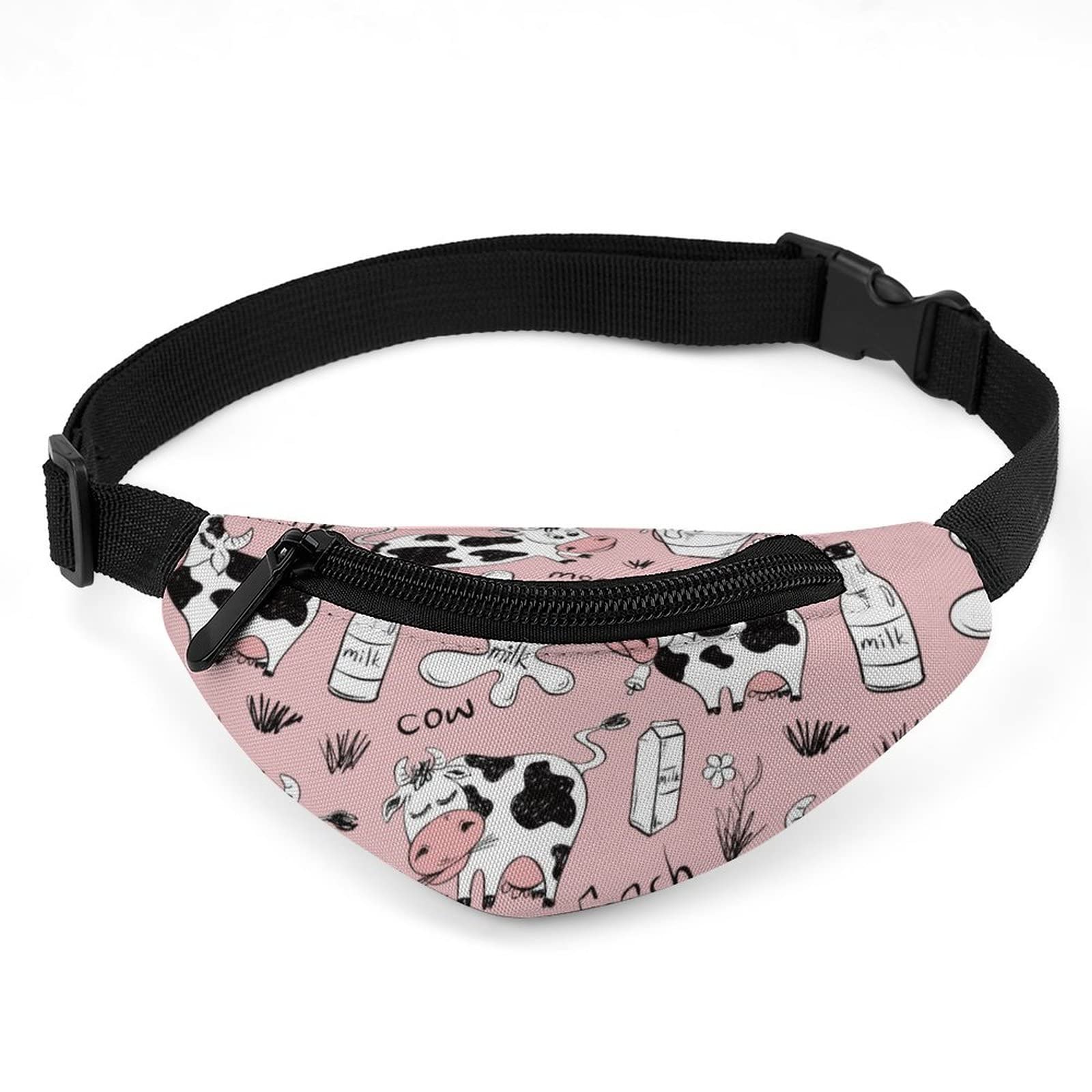 Hon-Lally Cute Milk Cow Pattern Dog Backpack Puppy Pack Pet Harness Self Carrier Rucksack Adjustable for Travel Outdoor Camping Hiking