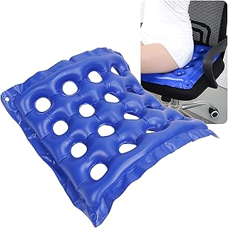 Inflatable Chair Pad,Inflatable Seat Cushion 16 Holes Professional Inflatable Wheelchair Cushions,Inflatable Portable Seat Cushion Anti Bedsore Decubitus Chair Pad Mat Air Cushion Wheelchair Mat
