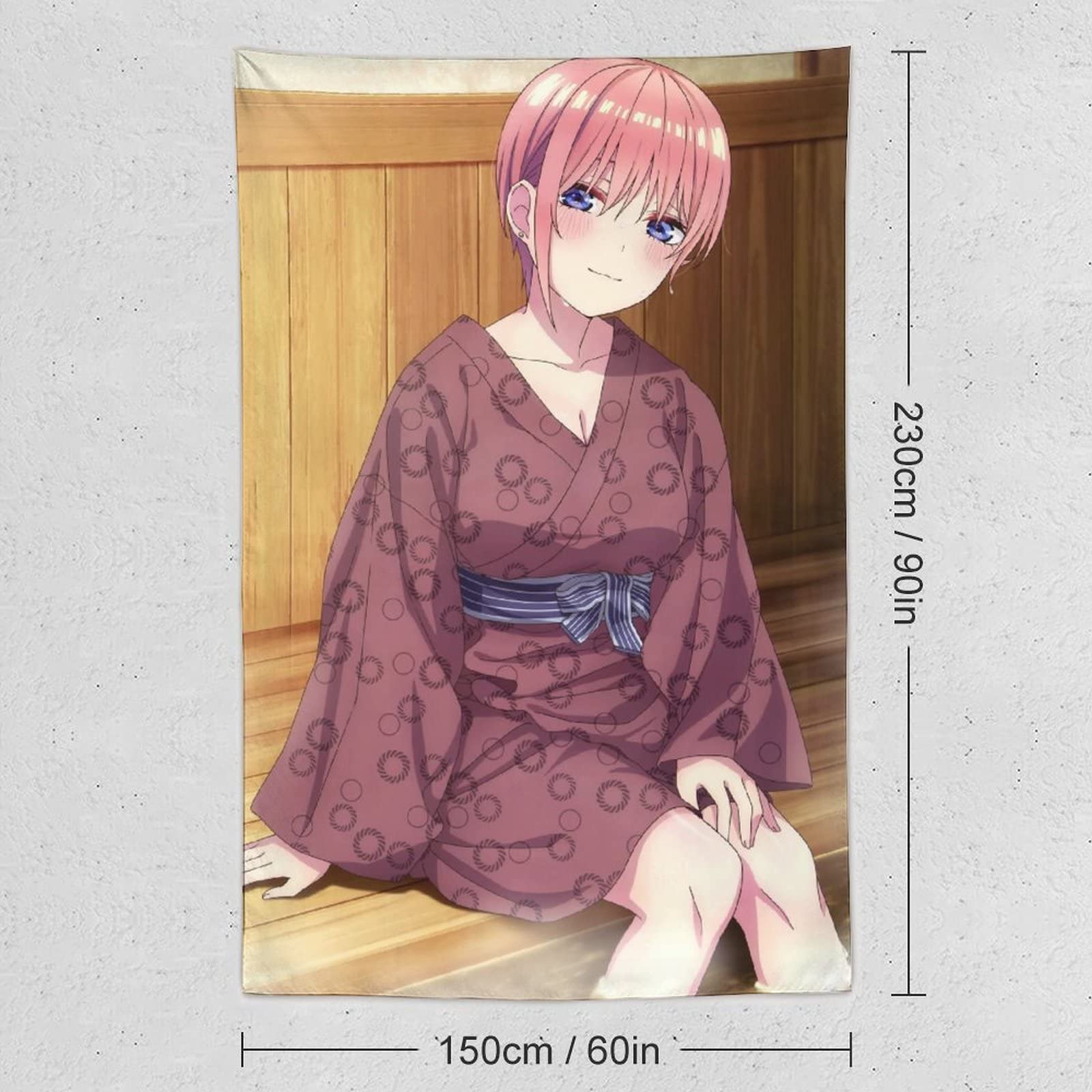 Amazon.co.jp: 五等分の花嫁 中野一花 タペストリー 写真の背景ライブ