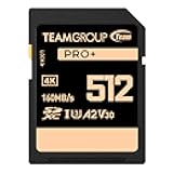PRO 512GB UHS-I U3 A2 V30 4K UHD Read/Write Speed up to 160/120MB/s SDXC Memory Card for Professional Vloggers, Filmmakers, Photographers & Content Curators TPPSDX512GIA2V3001