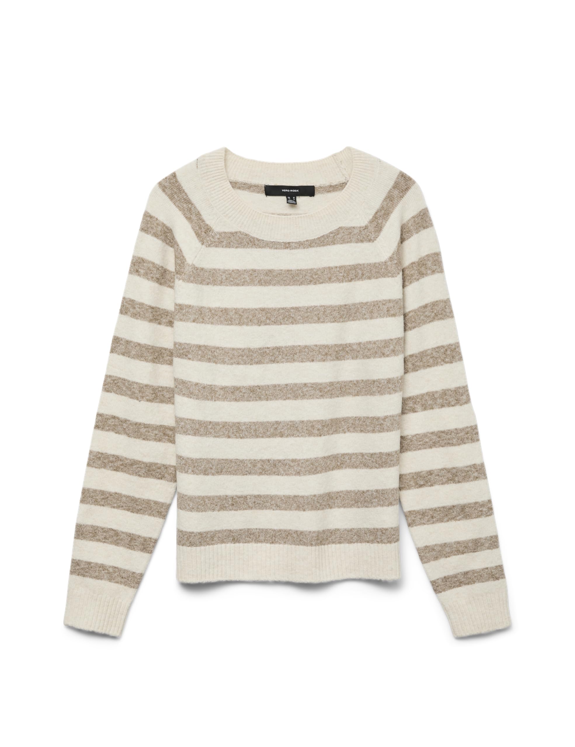 VERO Moda Women's Vmfiluca LS O-Neck Pullover Ga Noos Knitted Jumper, Birch, S