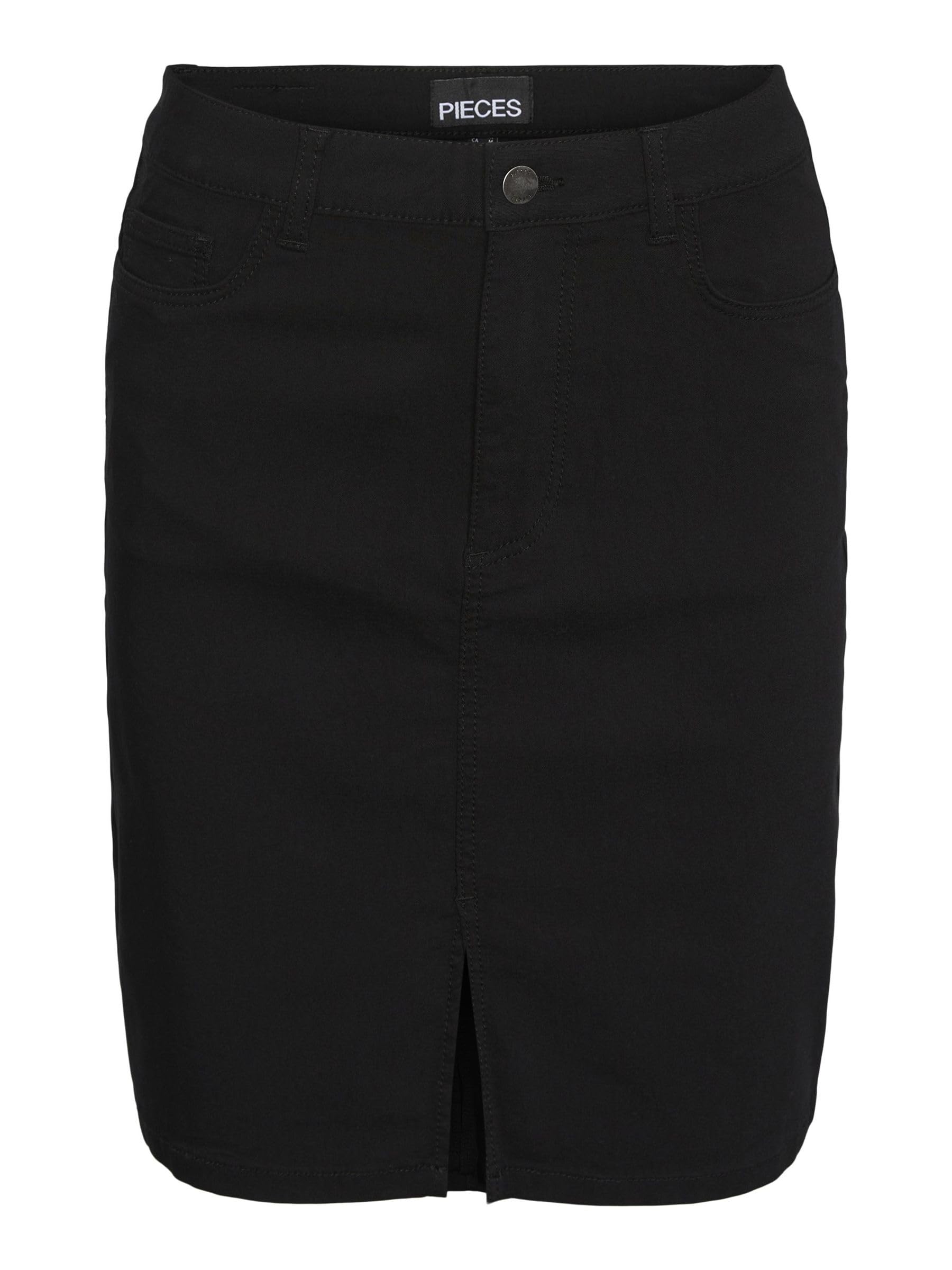 PIECES Female Mini Skirt PCSKIN HW, Black, XL