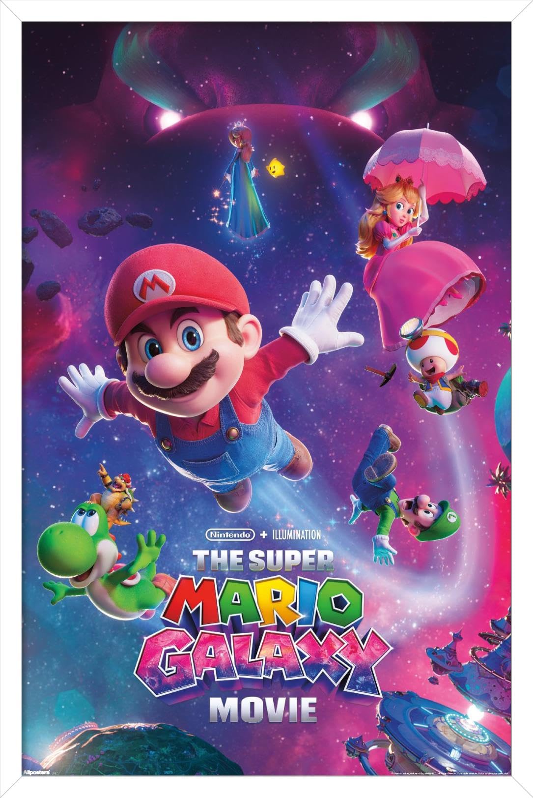 Nintendo The Super Mario Galaxy Movie (2026) - Key Art Wall Poster, 34L" x 22.4W", Unframed Version — view 15