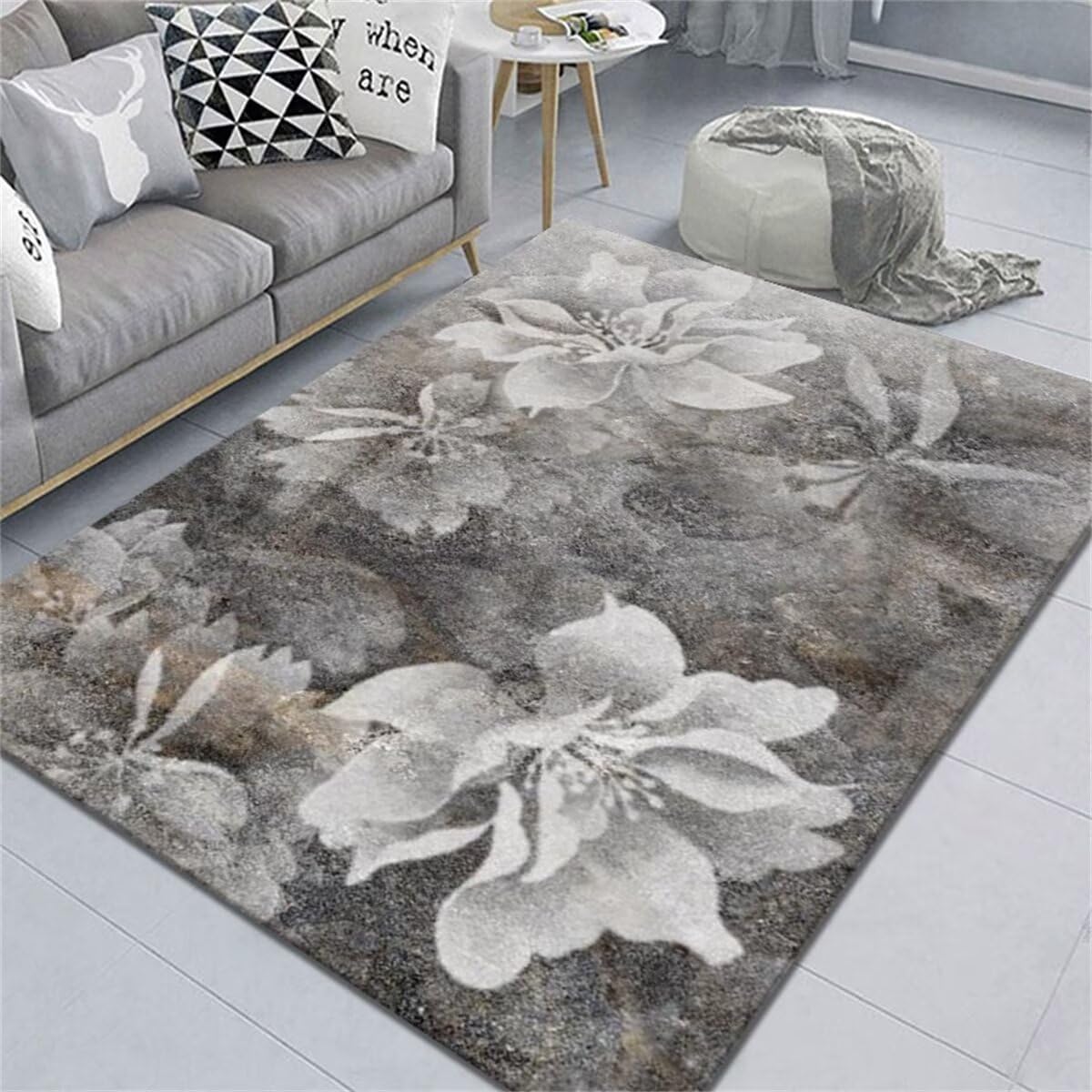 Tapis Chambre Gamer Moquette Salon Grise Tapis Table Basse 160x200