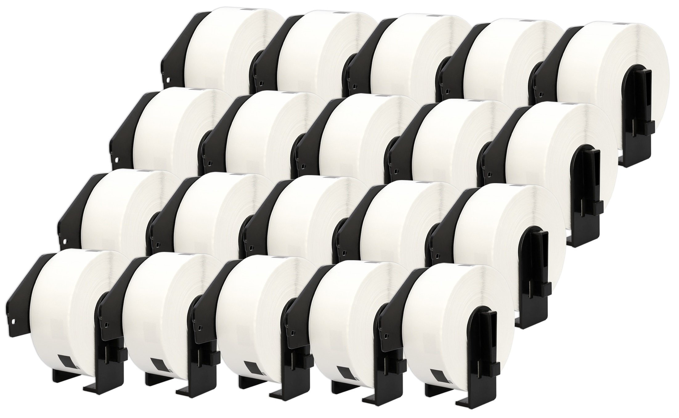 Printing Saver20x Replacement Brother DK11201 Continuous White Labels for Brother P-Touch QL-500 550 570 700 800 810W 820NWB 1050 1100 (29 x 90 mm)