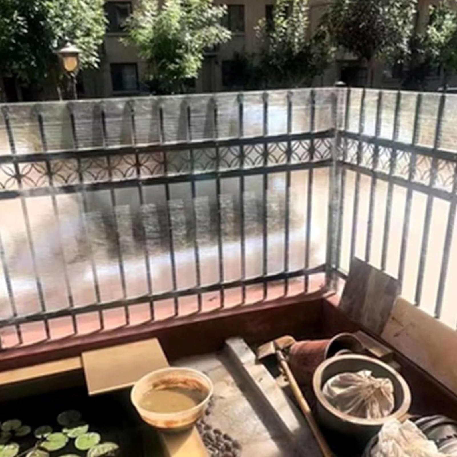 Paneles de techo de policarbonato corrugado transparente de 0,8 mm, panel de repuesto ideal para techos de cobertizos de jardín (0,5 x 1 m)
