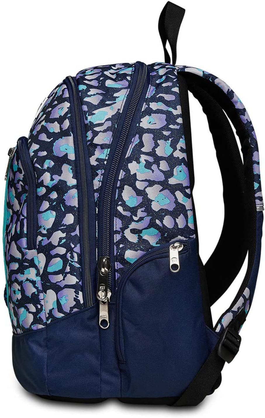 Schoolpack Zaino Scuola Seven Advanced Cuore Viola Ergonomico + Astuccio 3 Zip