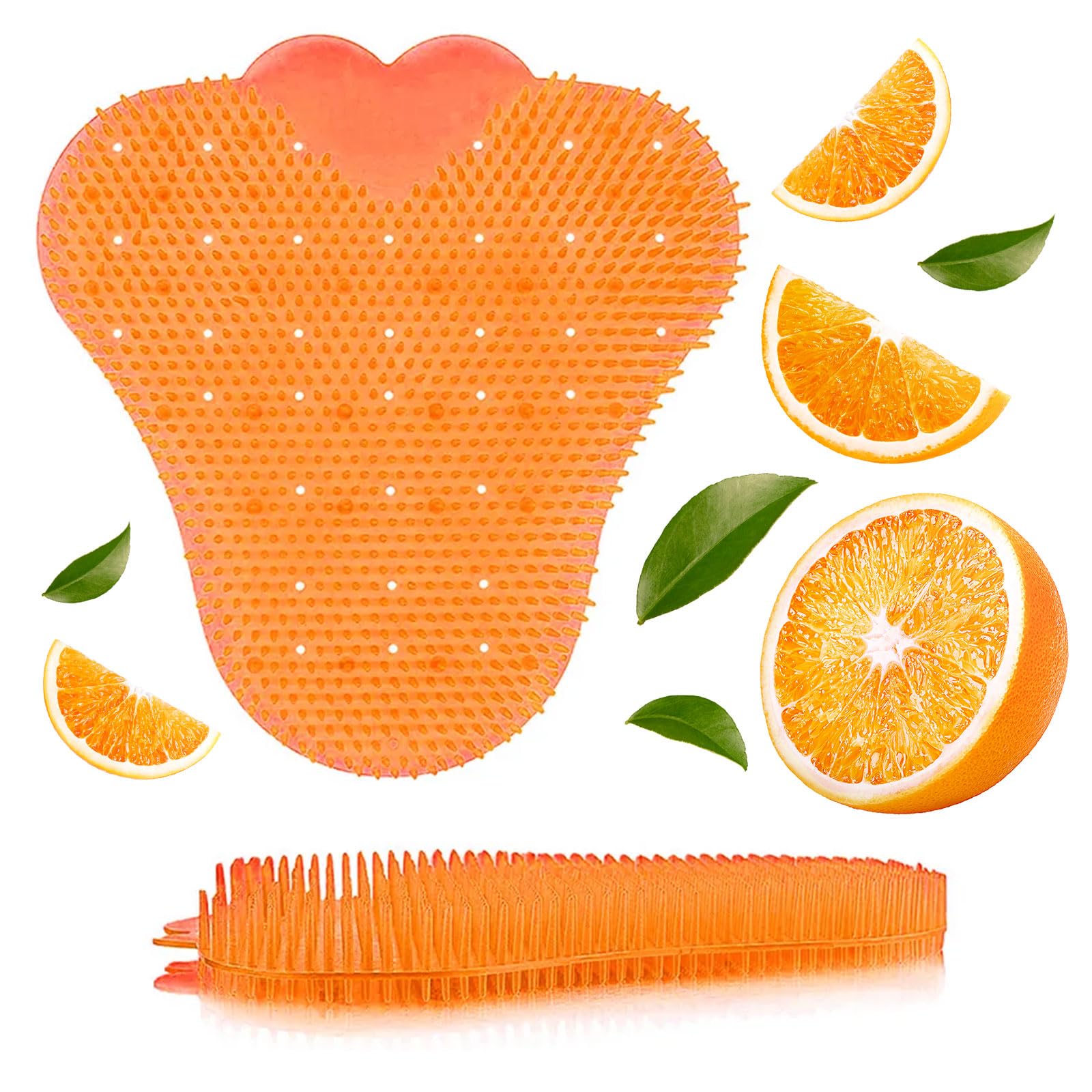 Men's Deodorizing Bathroom Urinal Screens Mats Stay Scented for Up to 30 Day Anti-Splash Mats Filters Debris Fits Most Urinal Brands at Restaurant Offices (Pack of 1, Orange)