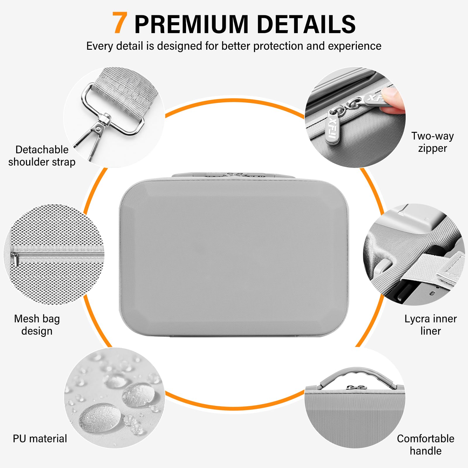 Sacoche pour DJI Lito X1/Lito 1, Étui Case pour DJI Lito X1/Lito 1 Fly More Combo Accessoires Housse, pour RC-N3/RC 2 Manette et Batterie Transport Boîte de Voyage, pour Drone Rangement