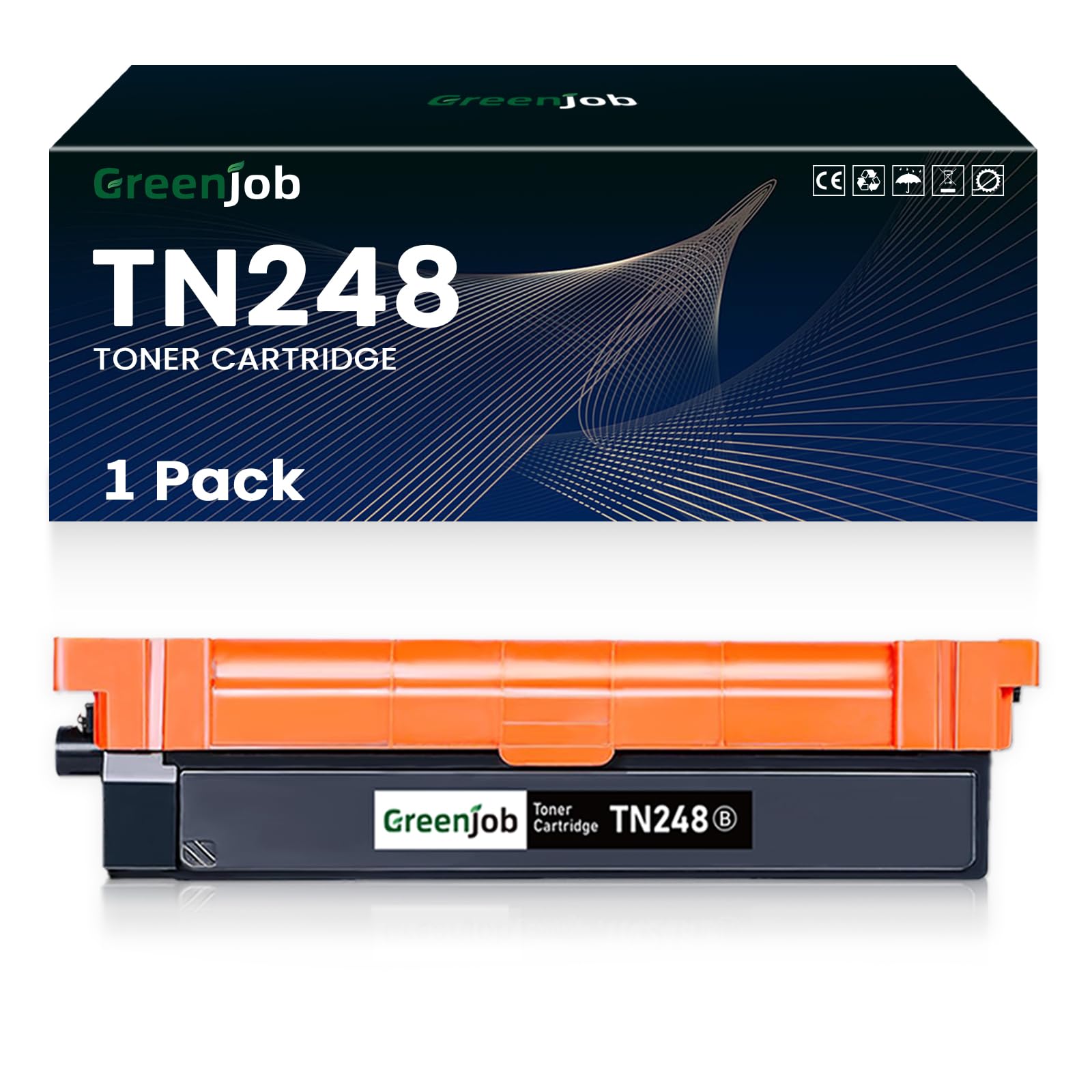Lot de 4 Toners compatibles Brother TN248XL (Noir Couleur