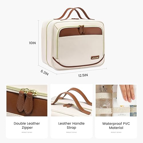 Miniatura 6 de LOVEVOOK Neceser de viaje para mujer, Blanco