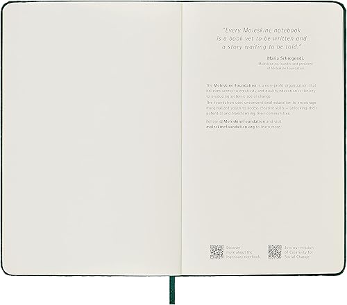 Miniatura 9 de Moleskine Cuaderno de terciopelo de edición limitada, grande, a rayas, caja verde (5 x 8.25)