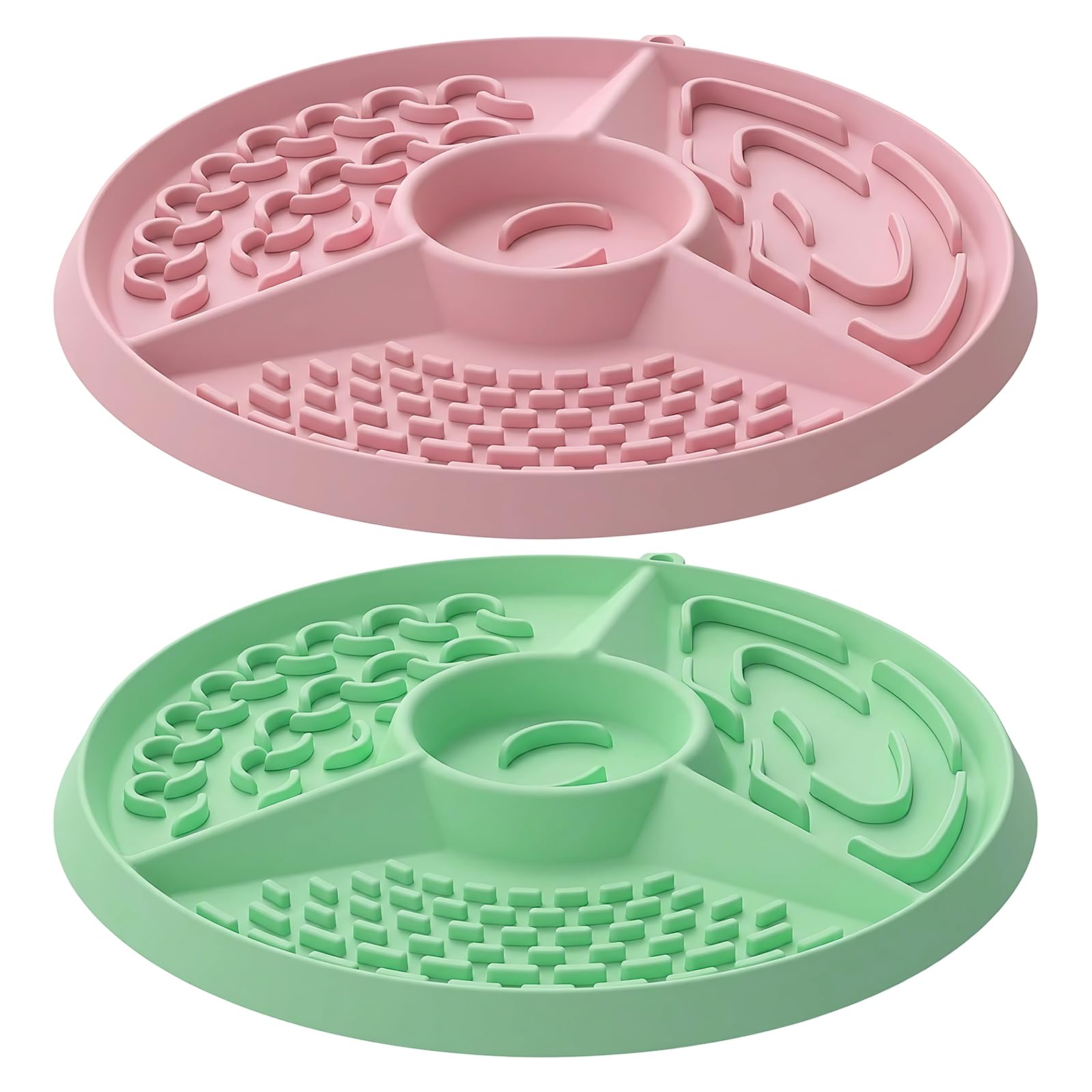 2PCS Slow Feeder Cat Bowl, Cat Slow Feeder Bowl, Cat Slow Feeder - Anti-Gulp Design for Healthy Eating, Ideal for Pets, Cute Small Puppy Bowl, for Pets