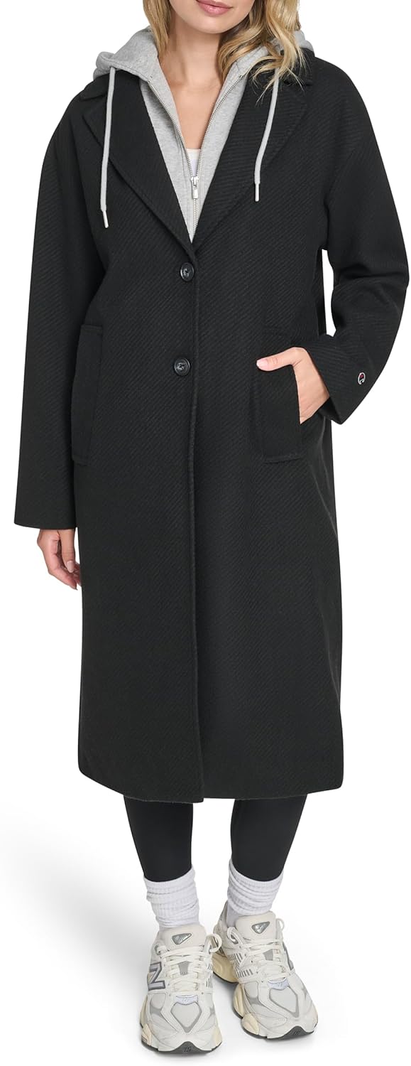 Champion womens Long Top Coat With Removable Jersey Bib - Image 5