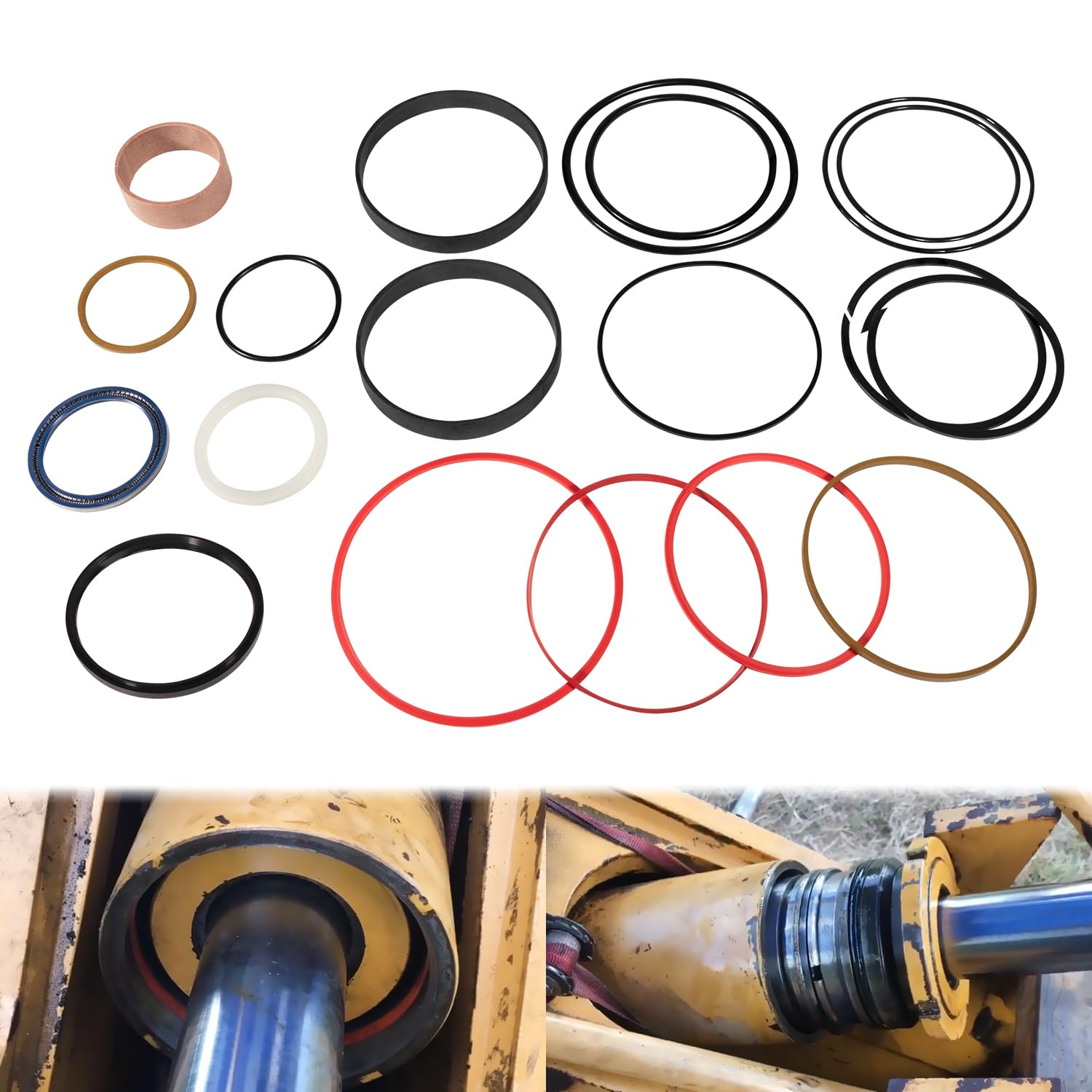 Hydraulic Seal Kit Fit for John Deere 310D 315D 410D Backhoe Boom