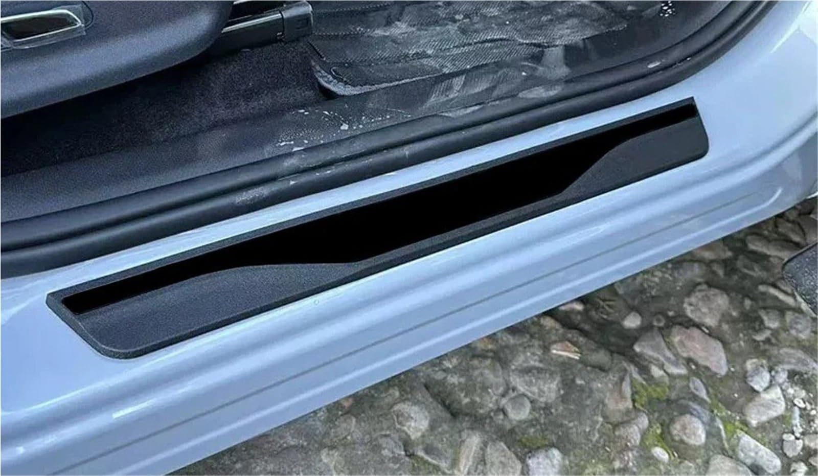 Einstiegsleisten Schutzabdeckung Für MG 3 2024–2026 Autozubehör Kohlefaser Einstiegsleisten(Black)