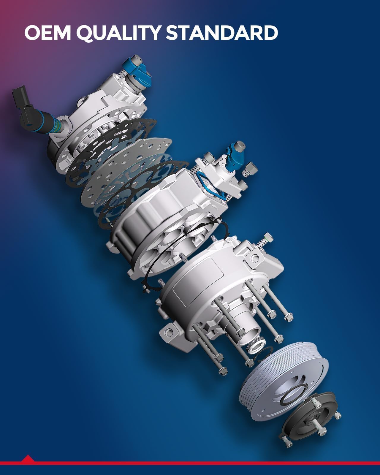 KAX Air Conditioner AC Compressor with Clutch, 68328 replacement for Toyota Corolla 2009-2010 1.8L Sedan, Matrix 2009-2012 1.8L Wagon, xD 2008-2014 1.8L Hatchback