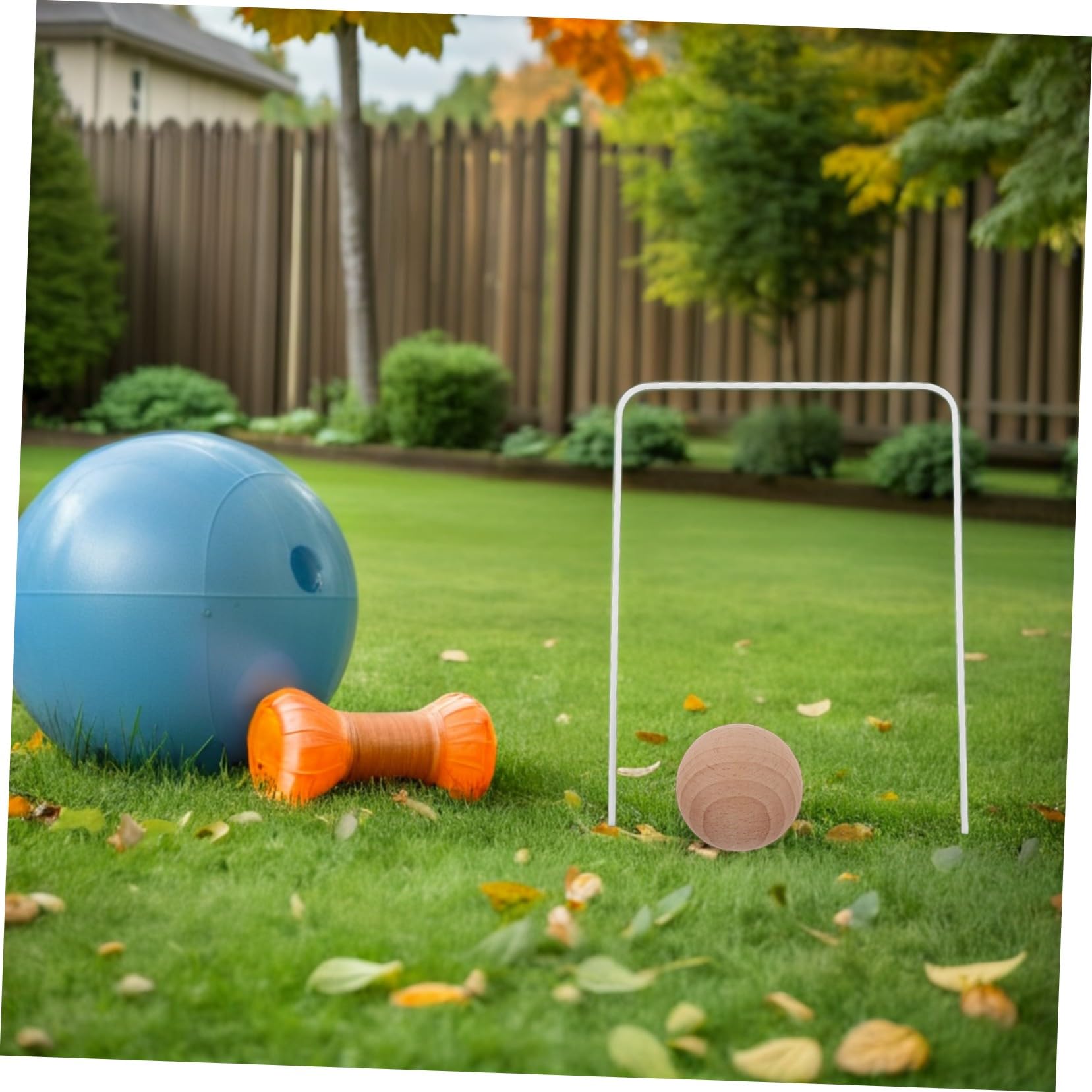 Juego de Croquet Infantil de Madera con Bolas y Wickets, para Niños