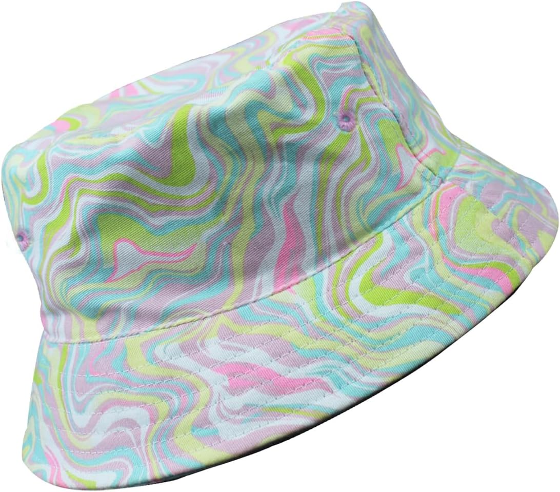Reniccaa Women's Cotton Beach Bucket Hats Foldable Outdoor Casual Summer Sun Hat for Ladies Girls Cap