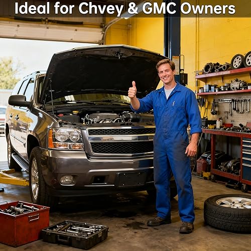 Miniatura 6 de Dos parachoques de brazo de control y dos parachoques de eje trasero de control reemplazan 15153958 905-208 15039397 compatible con Chevy Suburban