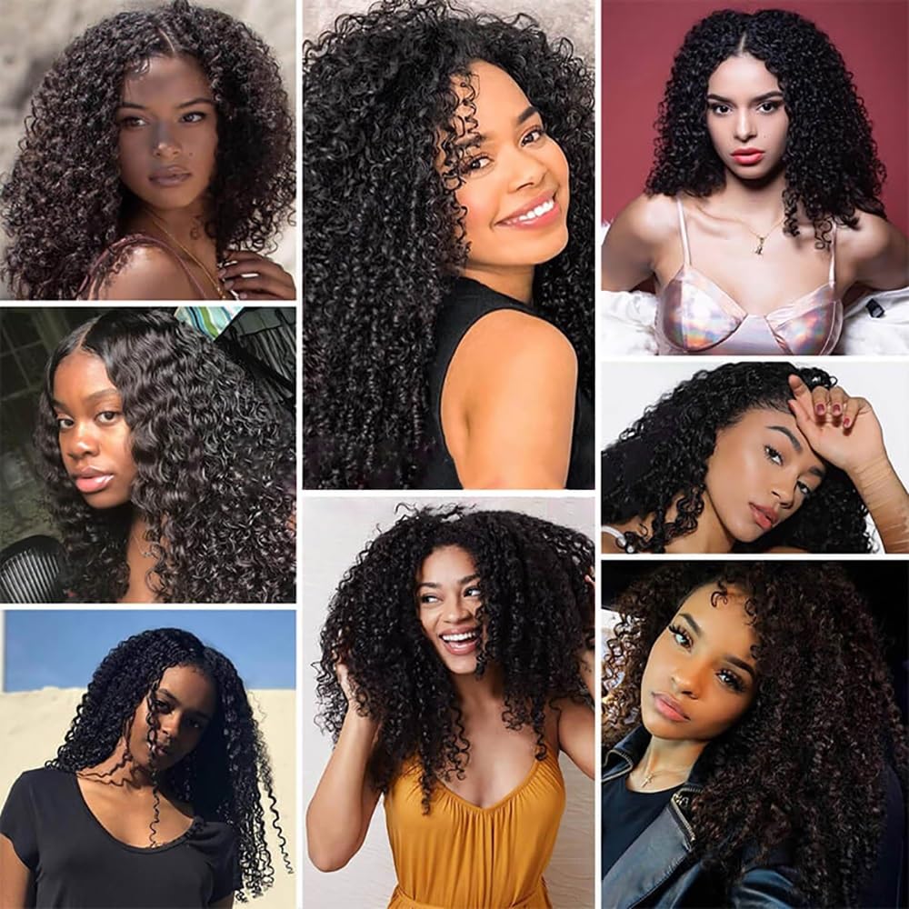 #1B Natural Black Bundles Human Hair Extensions Deep Wave Brasilien Extension Cheveux Unprocessed Brazilian Virgin Hair Weave 3 Bundles Total 300g For Waman 20 22 24 Inch