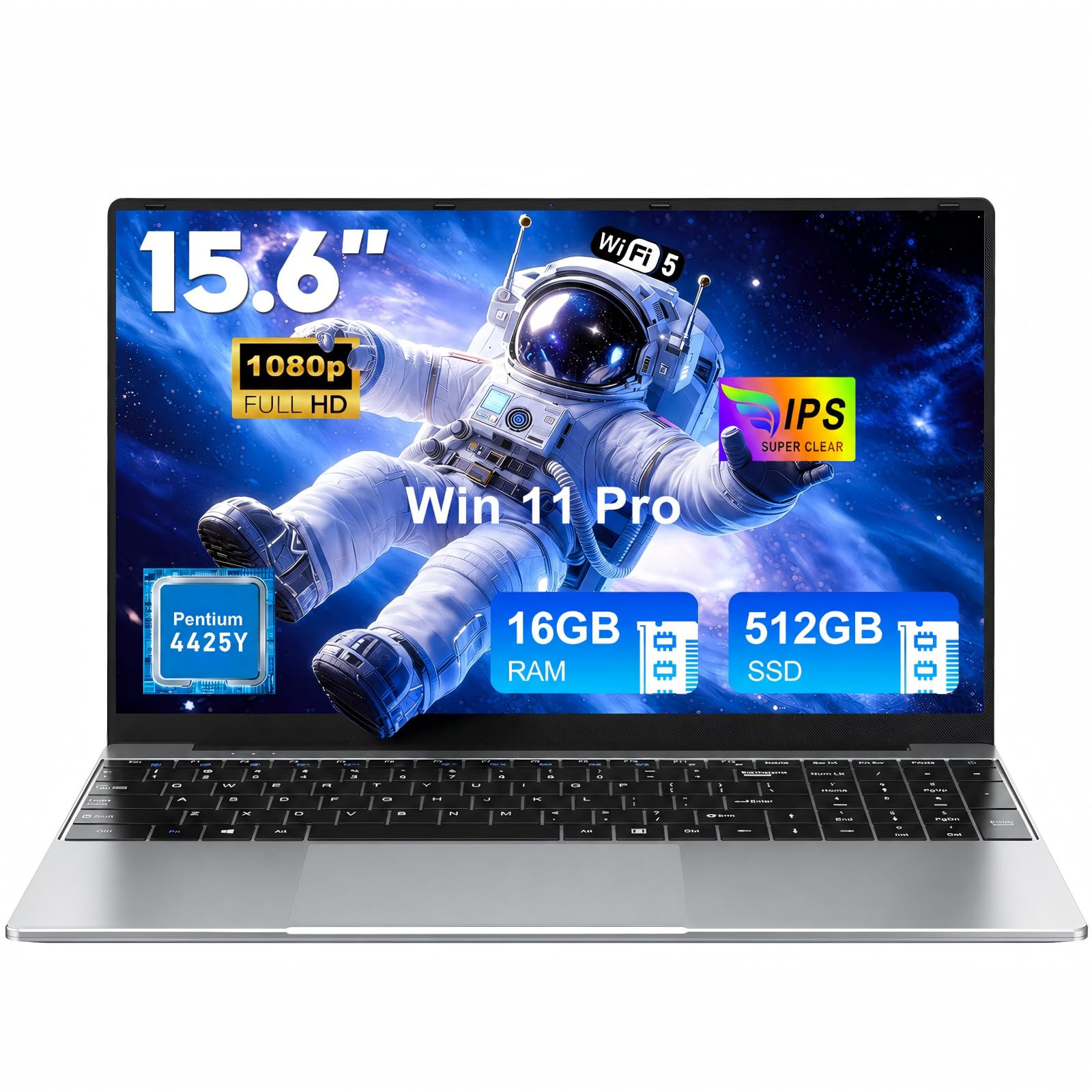 Ordenador Portátil 15,6″, 4425Y, 16GB RAM, 512GB SSD, Pantalla FHD