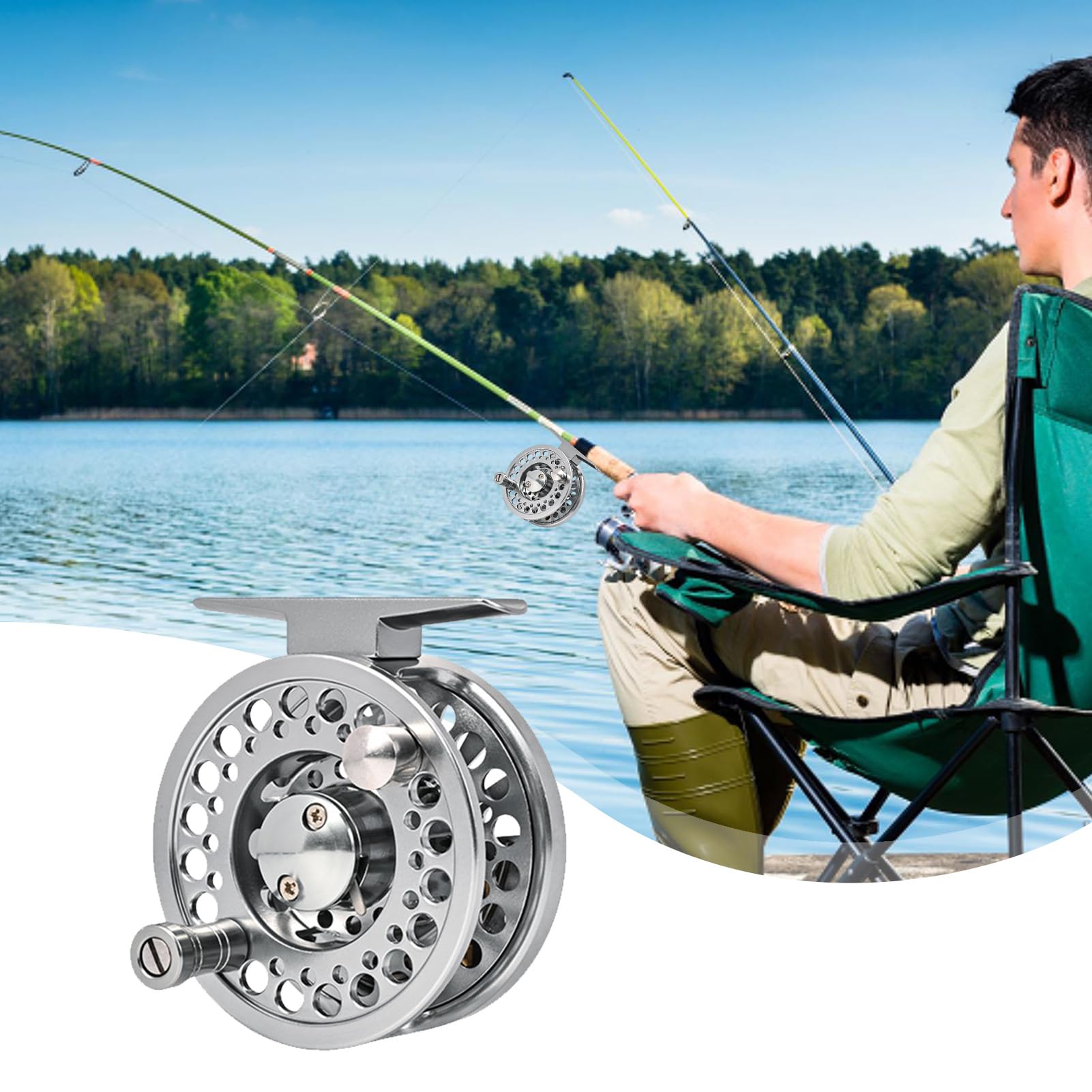 Kołowrotek muchowy - kołowrotek wędkarski słonowodny, przekładnia, stop aluminium dla entuzjastów muchy